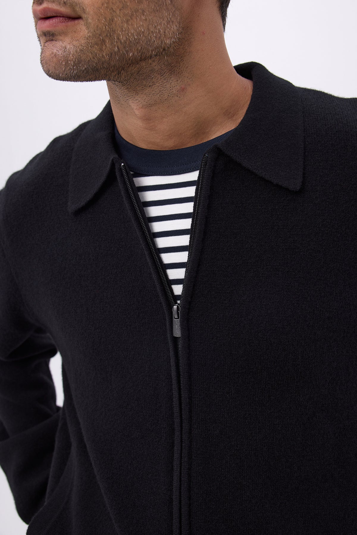 Reißverschlussjacke H Patrick - Schwarz - Herren