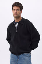 Reißverschlussjacke H Patrick - Schwarz - Herren