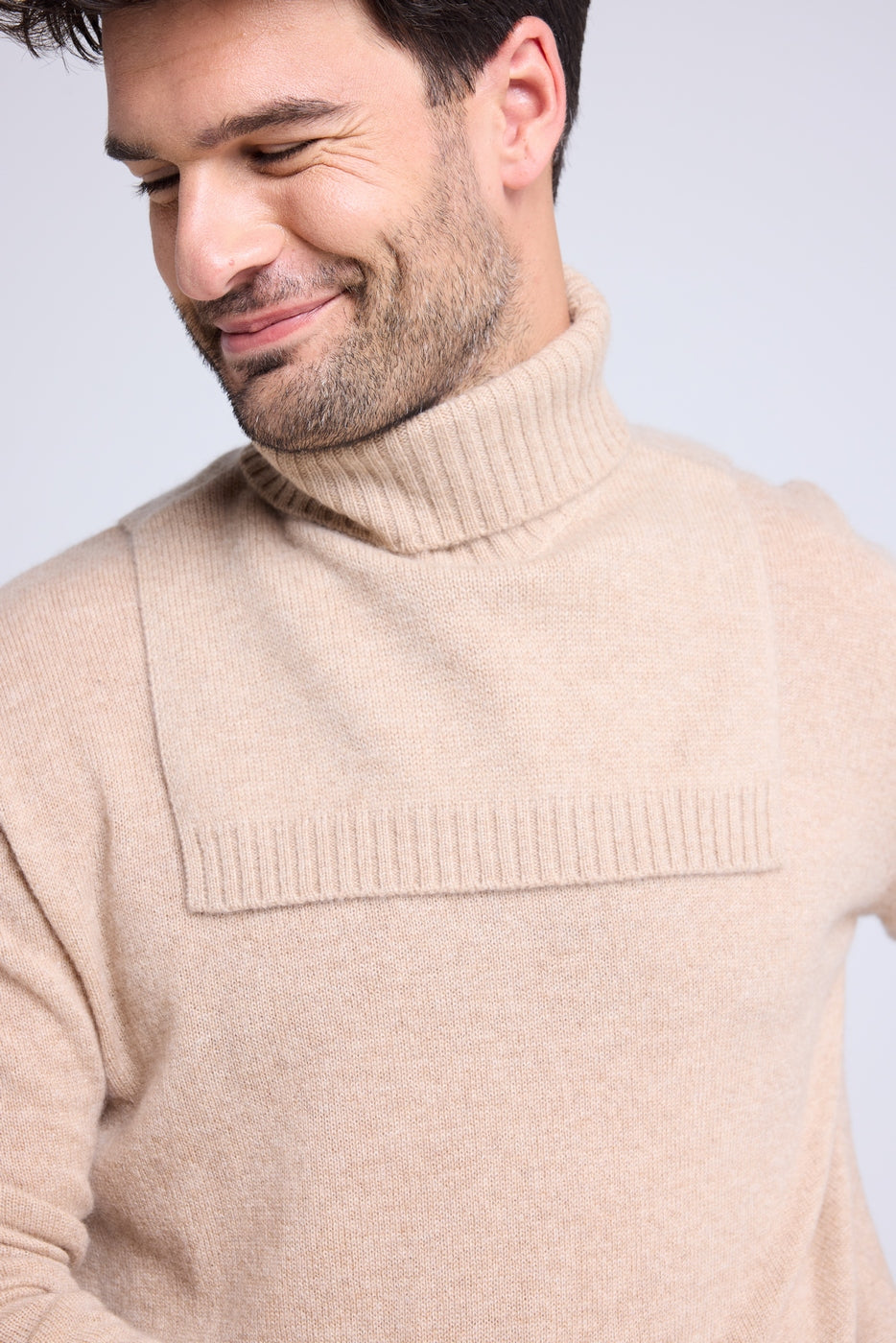 Paula Roll-Neck - Beige Cream