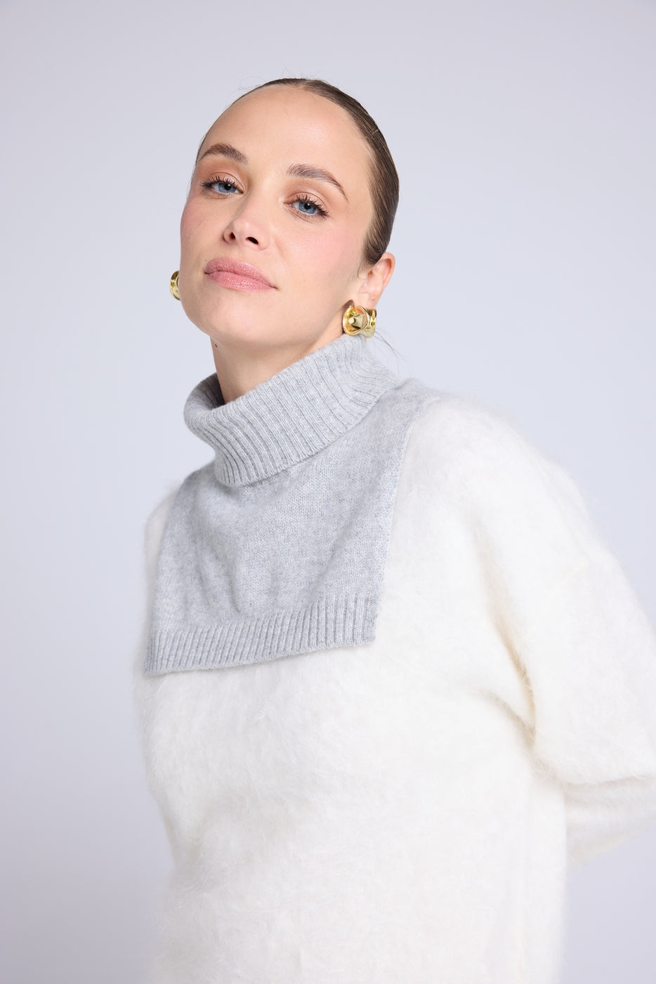 Rollkragen Paula – Hellgrau – Unisex