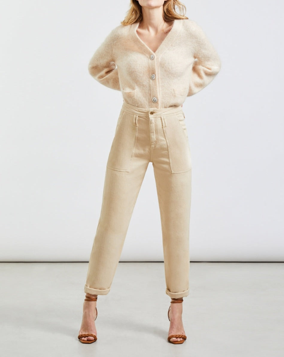 Pantalón Cargo Pauline Color - Light Sand - Mujer