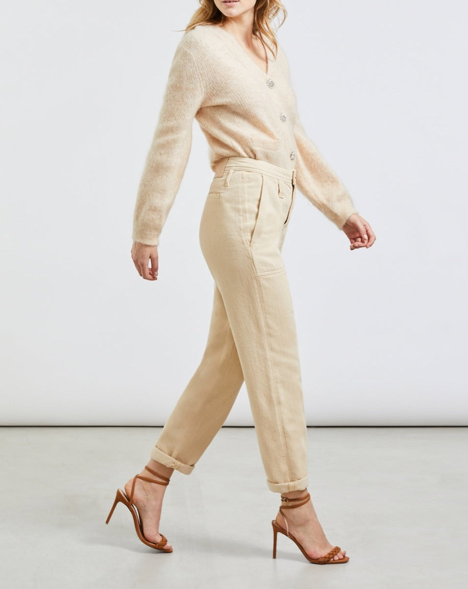 Pantalón Cargo Pauline Color - Light Sand - Mujer