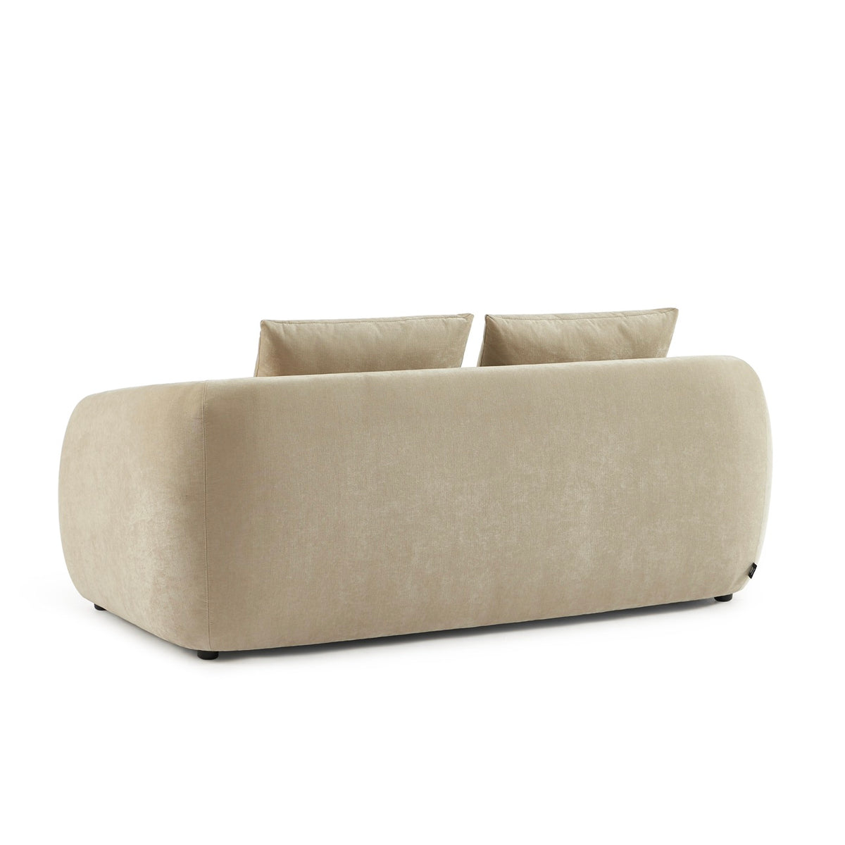 Paz – Sofa prosta 2-osobowa – Tkanina szenilowa beżowa