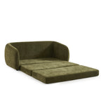 Paz – Gerades 2-Sitzer-Sofa – Chenille-Stoff Grün