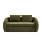 Paz – Gerades 2-Sitzer-Sofa – Chenille-Stoff Grün