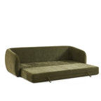 Paz - Lige 3-personers Sofa - Grønt Chenillestof