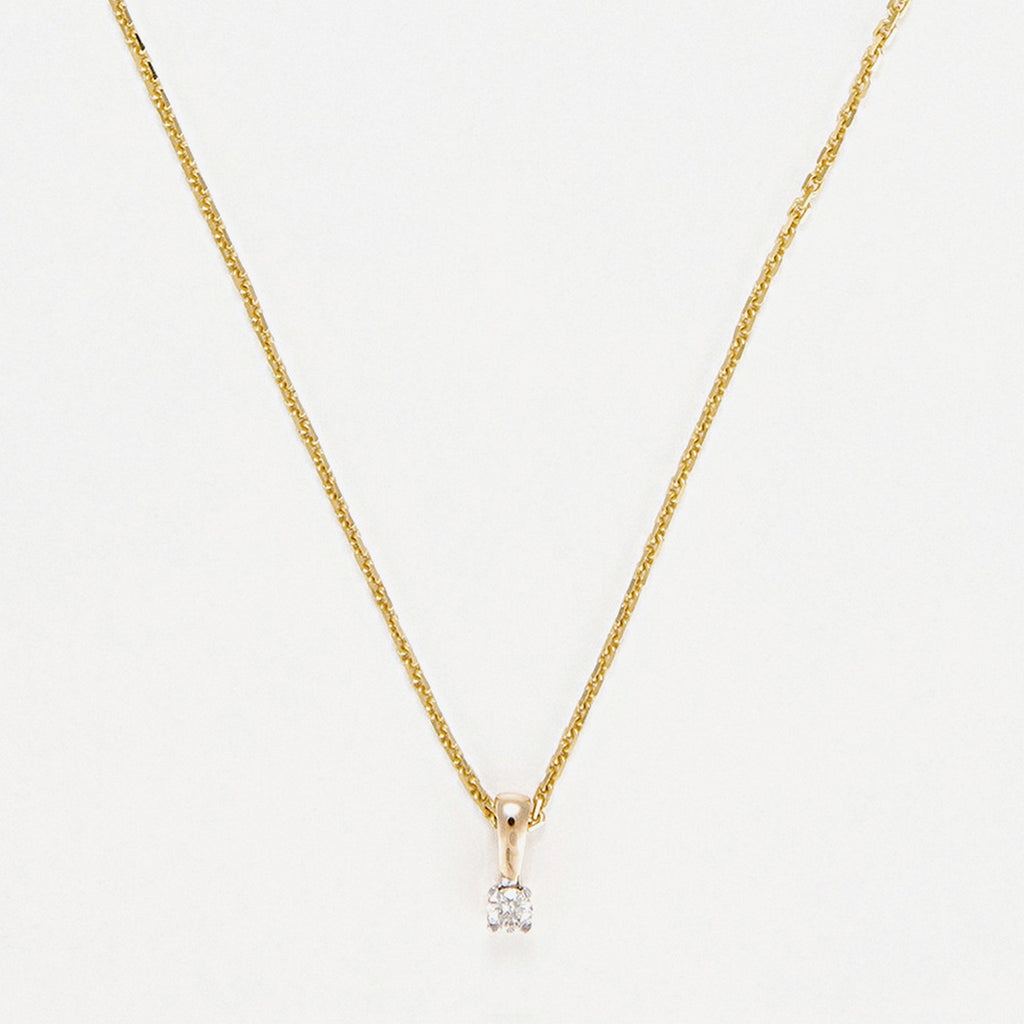 Colgante "Mi DPm" D0.05Ct/1 - Oro amarillo 750/1000
