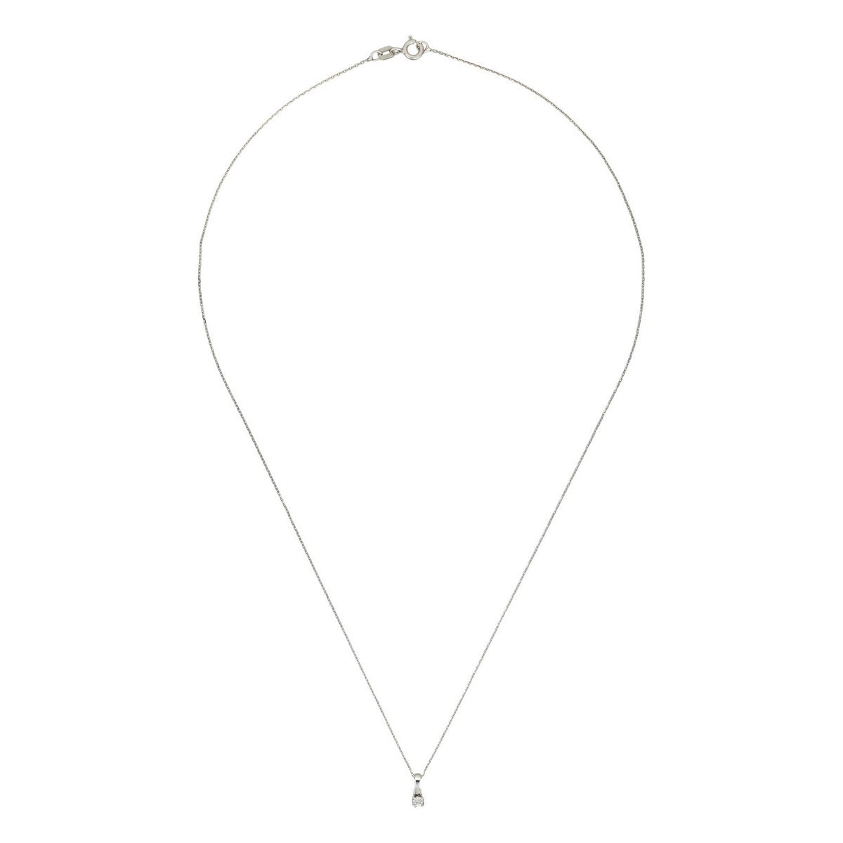 Colgante de diamantes "Brillantine": 0,01 quilates/1 - oro blanco 750/1000