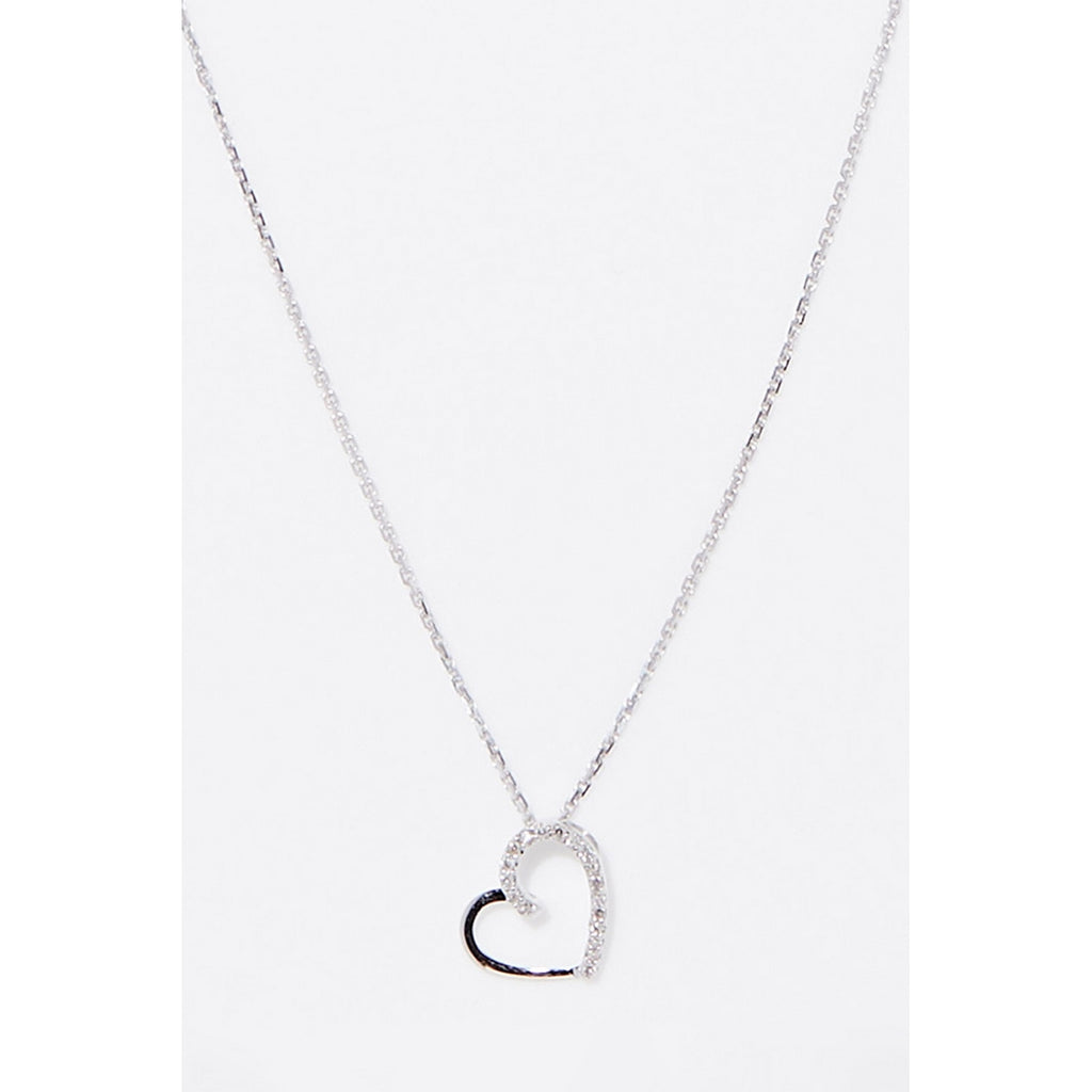 "Precious Heart" Diamond Pendant: 0.05/18 - 375/1000 White Gold