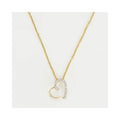 "Precious Heart" Pendant, Diamonds: 0.05/18 - 375/1000 Yellow Gold