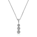 Pendentif "Mini Trilogy" Diamant 0,02Ct/3
