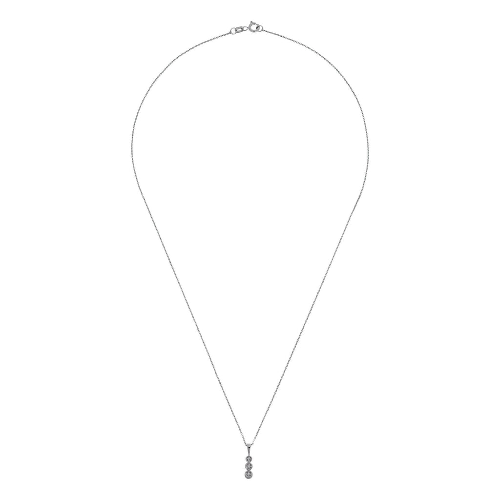 Pendentif "Mini Trilogy" Diamant 0,02Ct/3