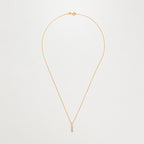 "Mini Trilogy" pendant D0.02Ct/3 - 375/1000 Yellow Gold