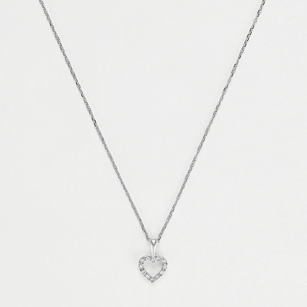 Pendentif "Mini Coeur"  D:0,04Ct/12