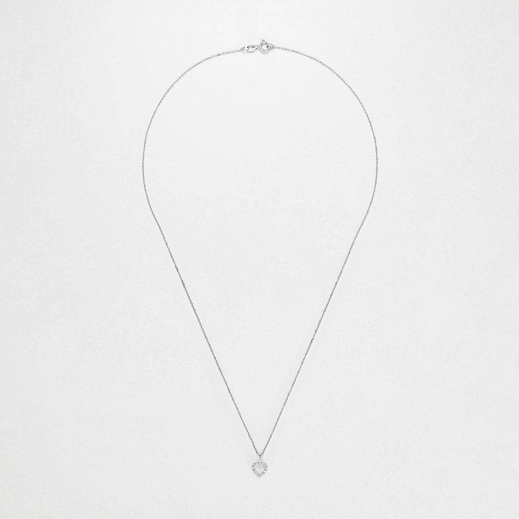 Pendentif "Mini Coeur"  D:0,04Ct/12