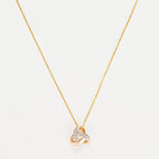 Pendentif "Noeud Elegance"  Diamant :0,04Ct/8