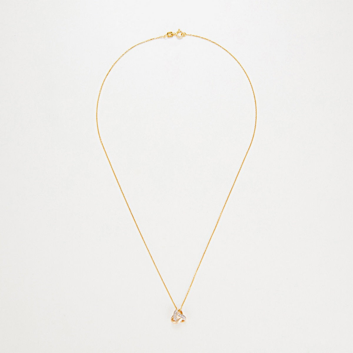 Pendentif "Noeud Elegance"  Diamant :0,04Ct/8