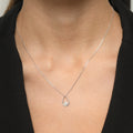Colgante "Pera Deluxe" D0.05/19 - Oro blanco 375/1000