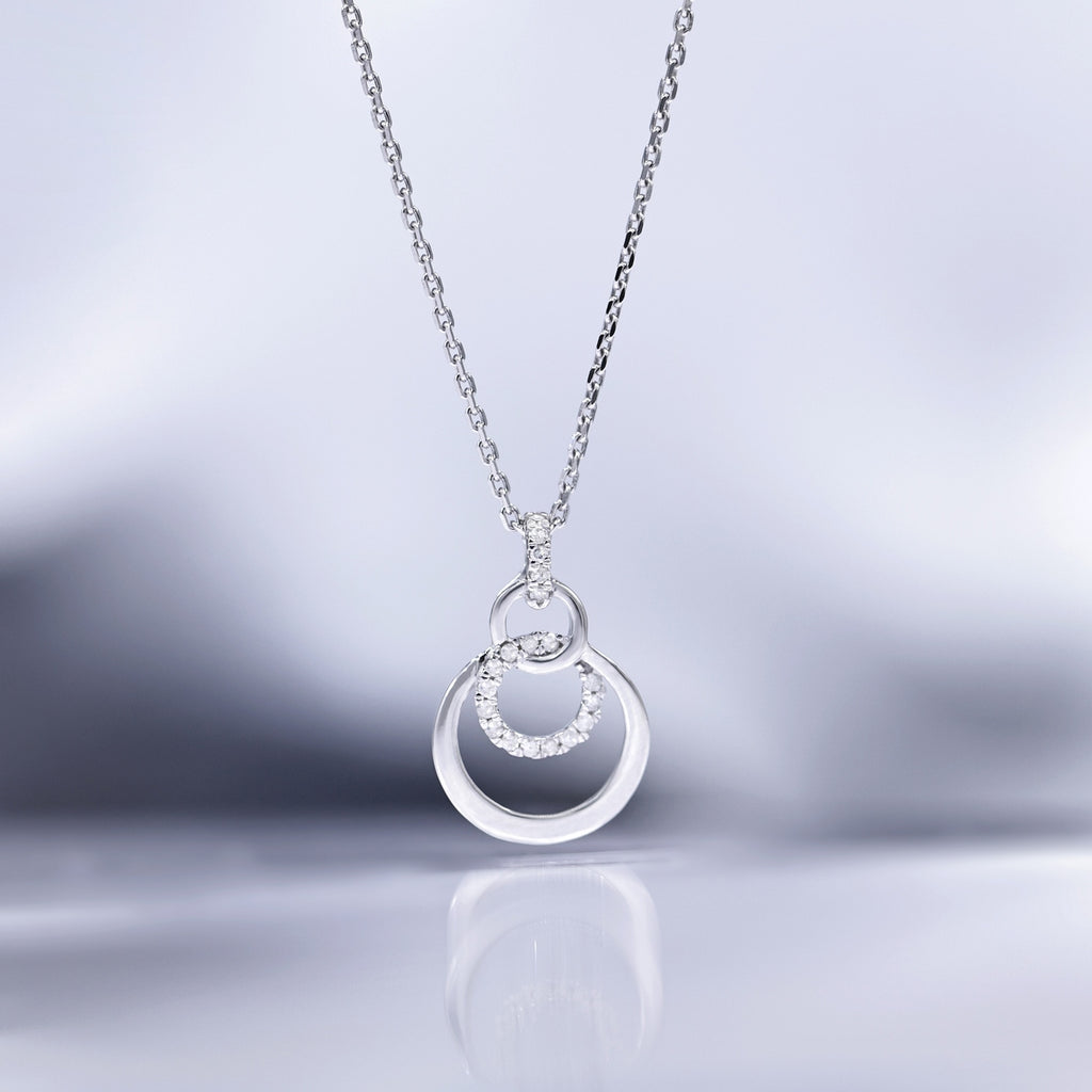 "Nola" Diamond Pendant 0.06/19 - 375/1000 White Gold