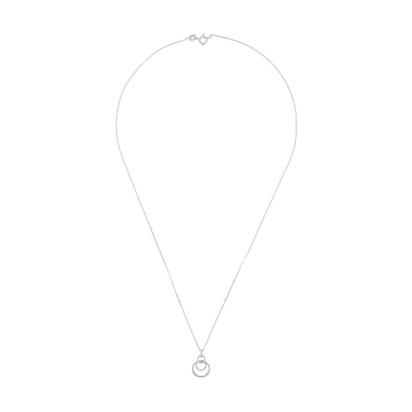 Colgante Diamante "Nola" 0.06/19 - Oro blanco 375/1000
