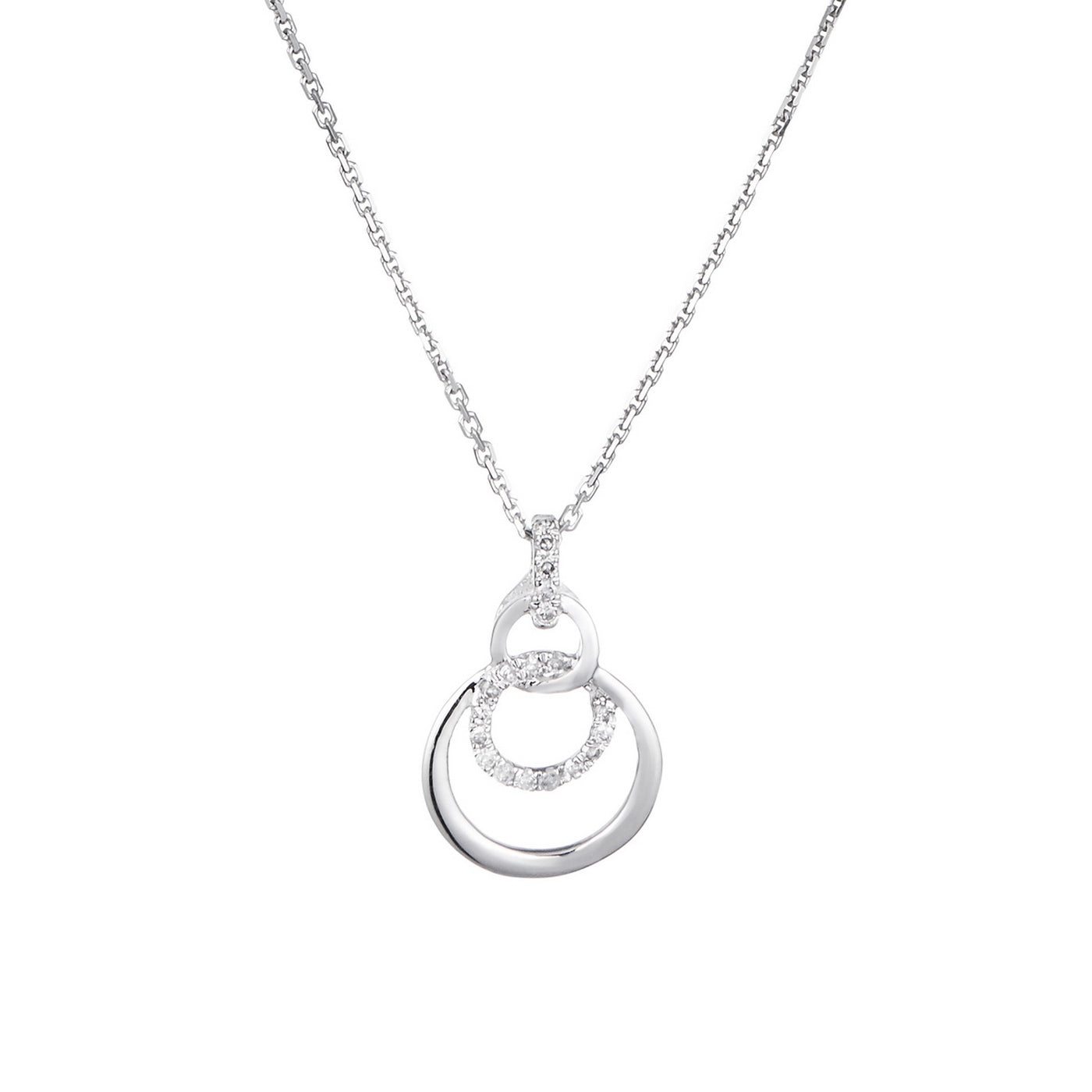 "Nola" Diamond Pendant 0.06/19 - 375/1000 White Gold