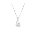 "Kourtney" Pendant with 0.08/28 Diamonds - 375/1000 White Gold