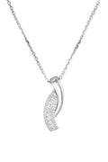 Pendentif "Kathleen" Diamants 0,09/36 - Or Blanc 375/1000
