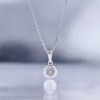 "Bomb" Pendant with 0.02/8 Diamonds - 375/1000 White Gold