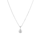 "Bomb" Pendant with 0.02/8 Diamonds - 375/1000 White Gold