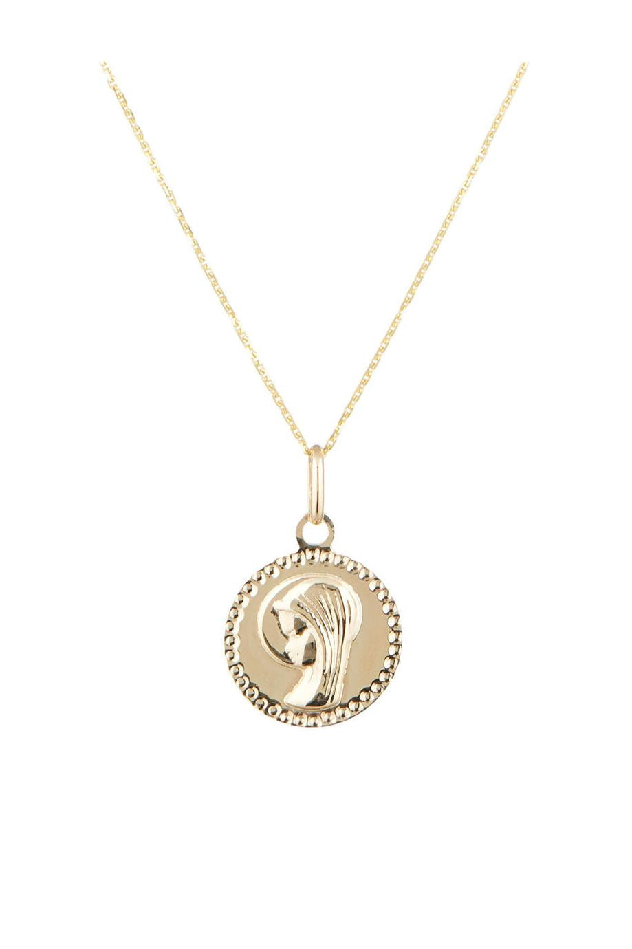 Pendentif "Médaille De Marie" Or Jaune 375/1000