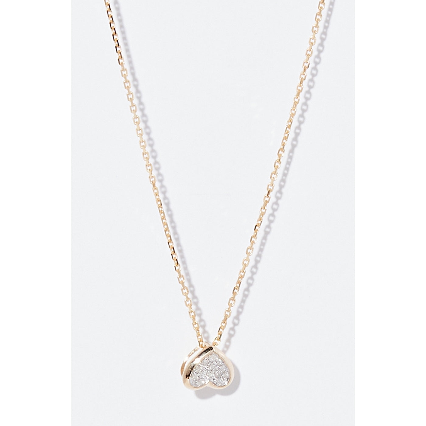 Colgante de Diamantes "Corazón Pequeño" 0.05/13 - Oro Amarillo 375/1000