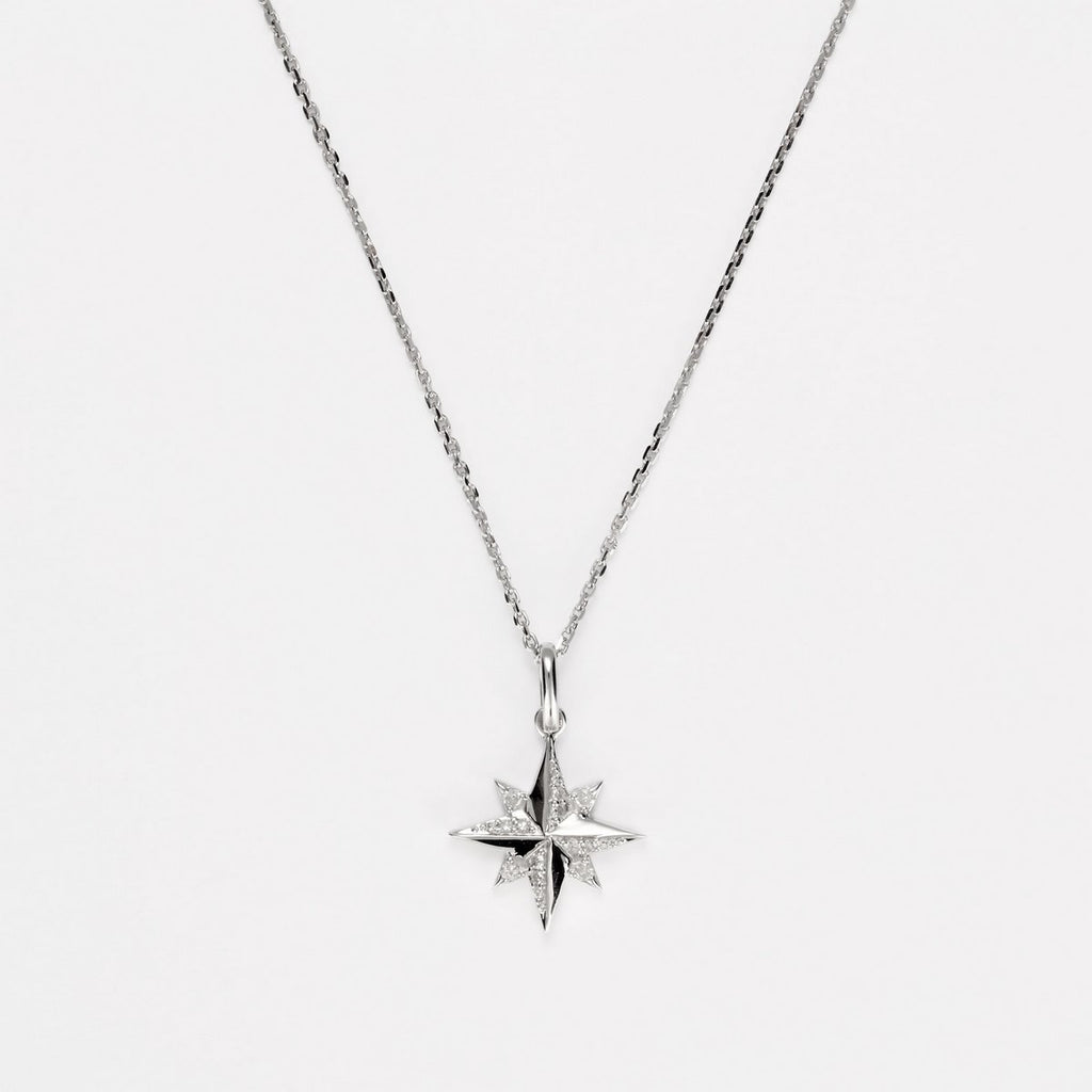 "Stellina" pendant D0.072/16 - 375/1000 White Gold