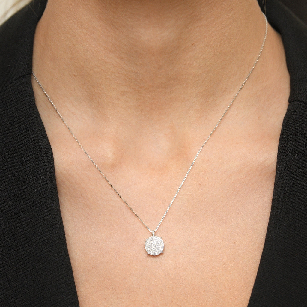 "Sublime" Pendant with 0.25/100 Diamonds - 375/1000 White Gold