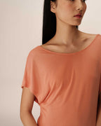 Robe Mi-Longue Peace - Peche
