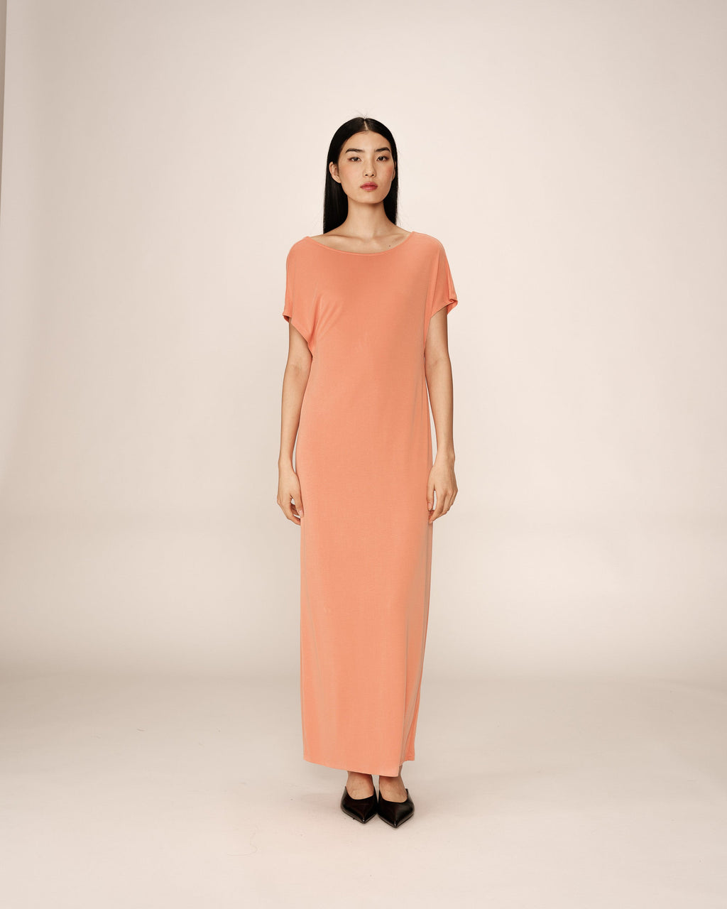 Robe Mi-Longue Peace - Peche