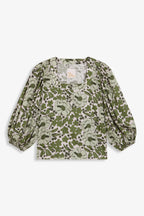 Top Peggy - Green Bloom - Femme