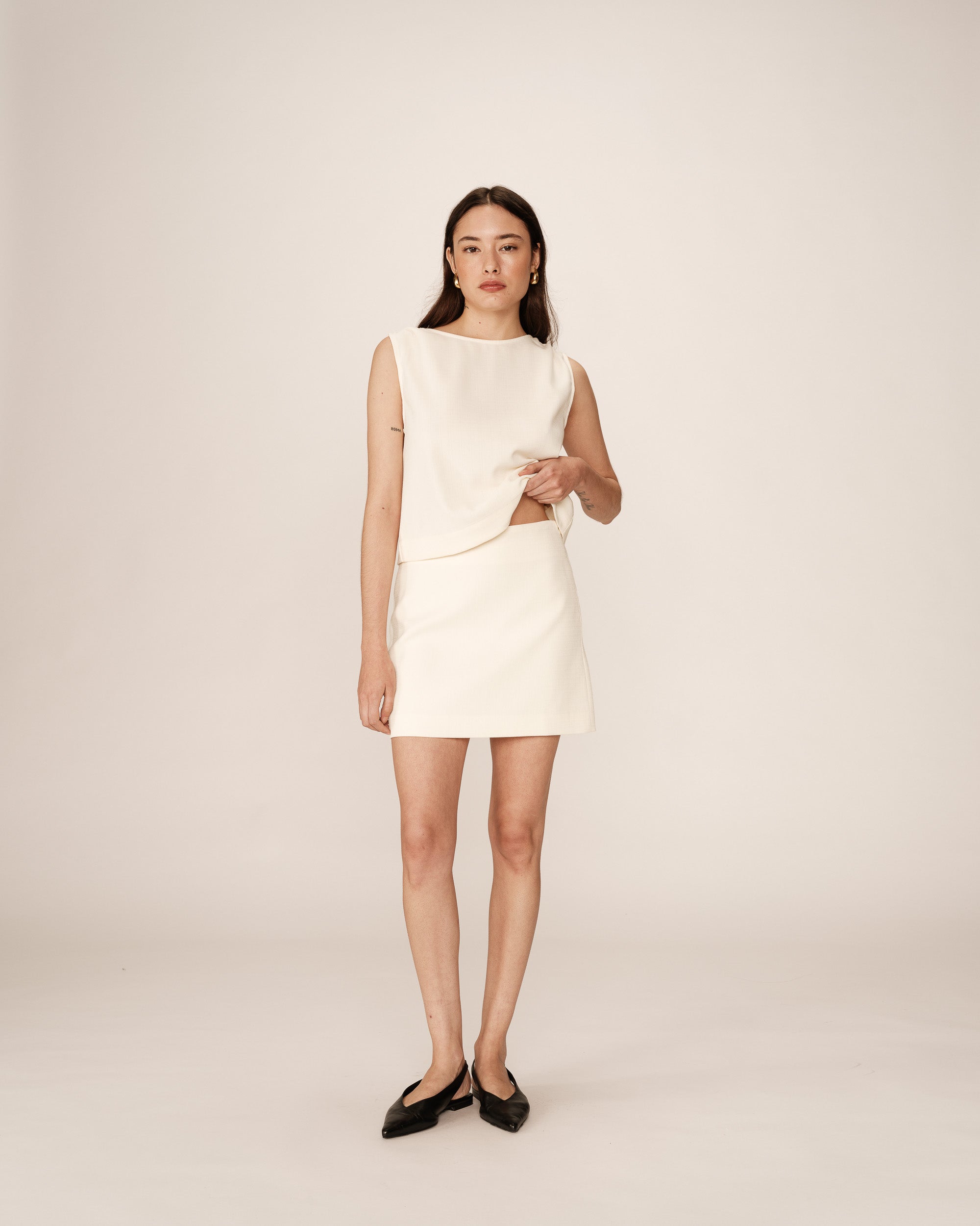 Pekin Skirt - Ecru