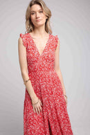 Robe Longue Sans Manche - Rouge