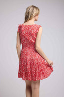 Robe Courte Sans Manche - Rouge