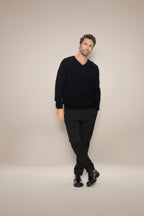 Pull Col V Alexander - Noir