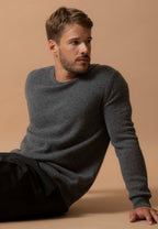 Pull Col Rond Blake - Anthracite Chiné