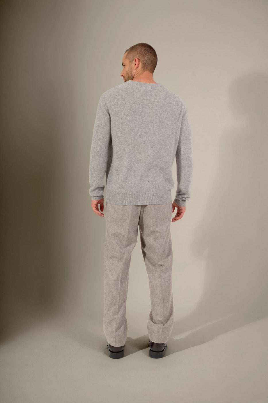 Sweter z okrągłym dekoltem Blake - Melanżowa chmurka