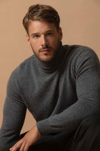 Maglione Dolcevita Trevor - Antracite Melange