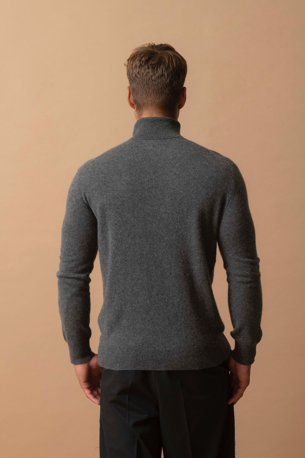 Maglione Dolcevita Trevor - Antracite Melange