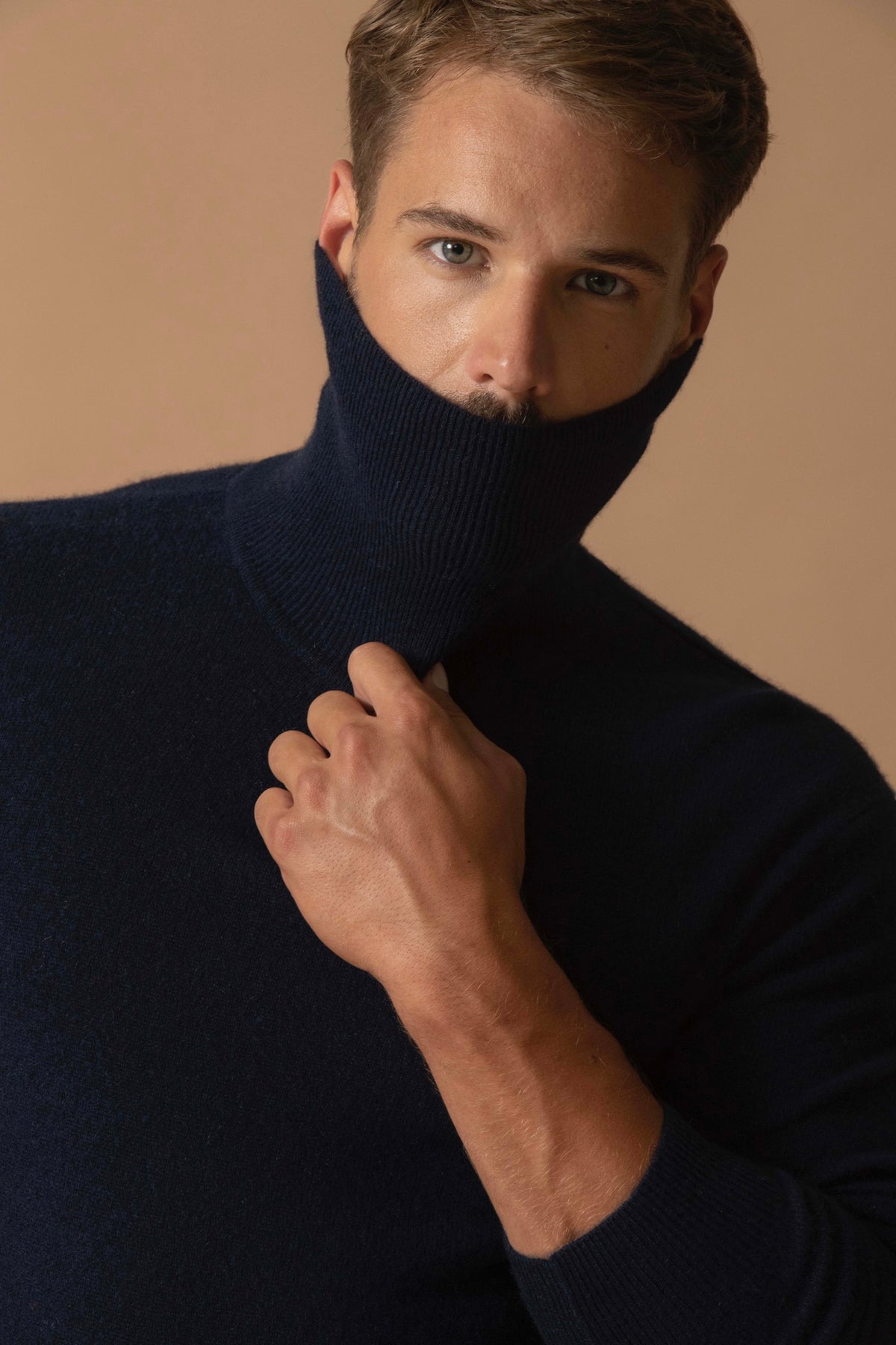 Pull Col Roulé Trevor - Marine