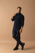 Pull Col Roulé Trevor - Marine