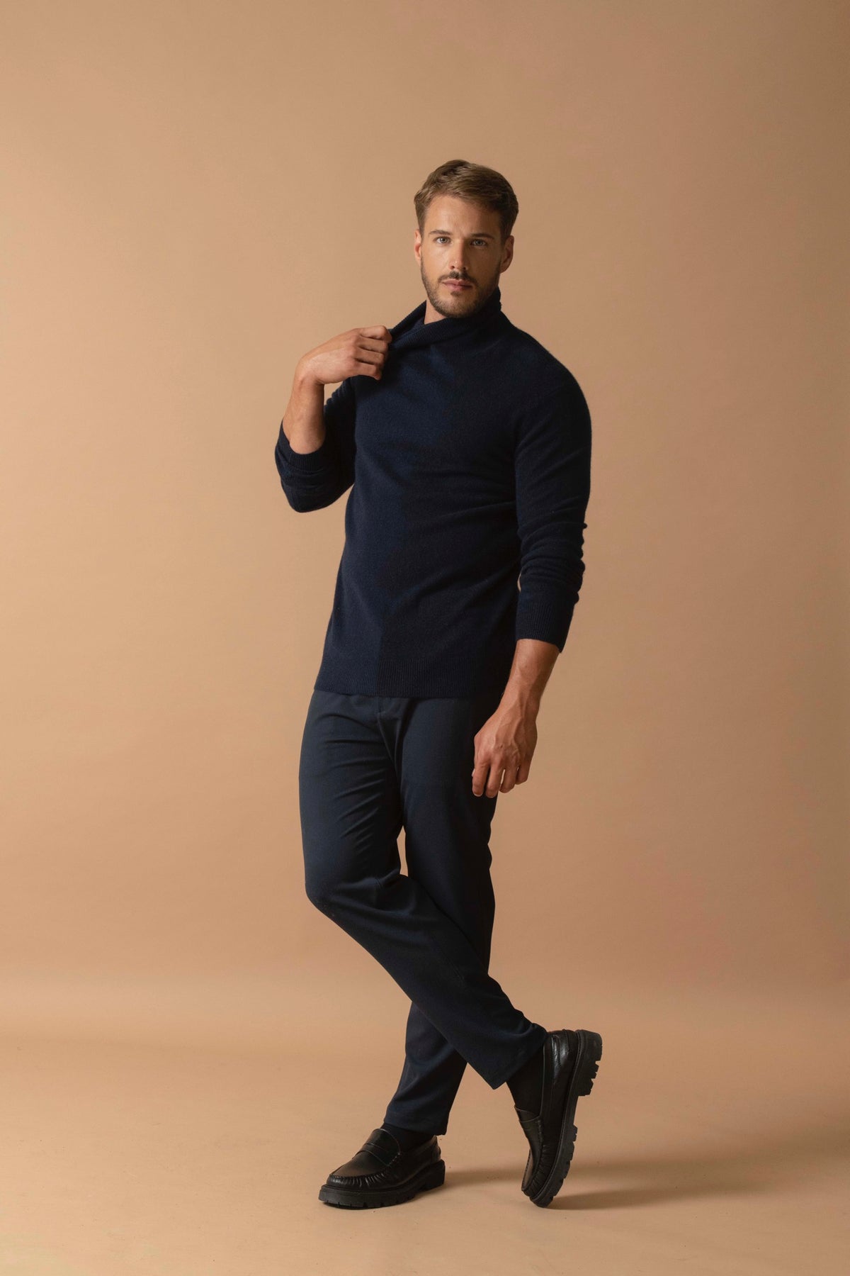 Pull Col Roulé Trevor - Marine
