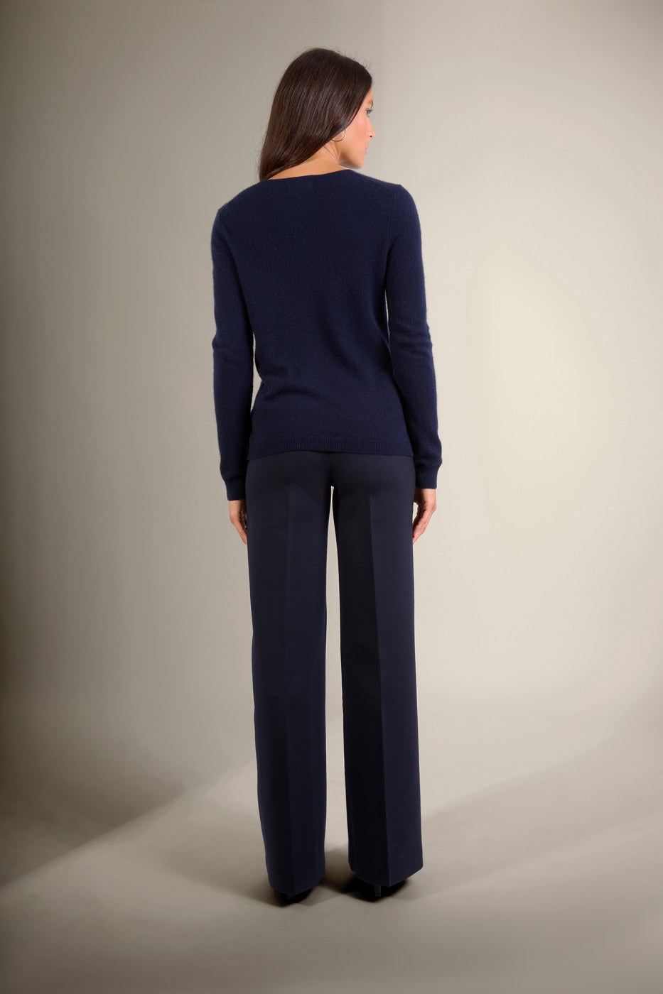 Cardigan Col Rond Amy - Marine