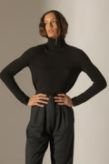 Pull Col Roulé Ashley - Noir