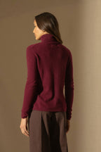 Jersey Cuello Vuelto - Ashley - Burdeos